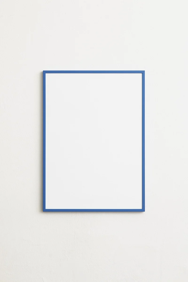 Blue wooden frame