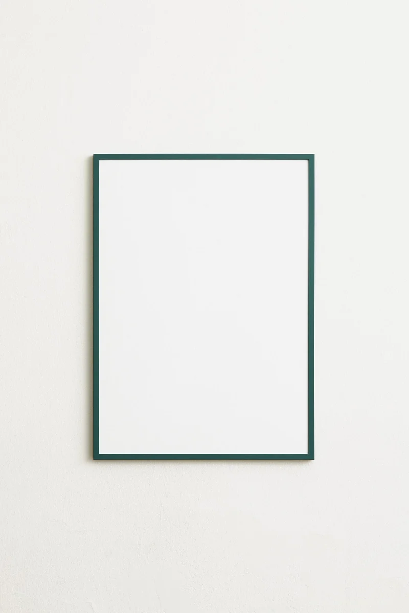 Green wooden frame
