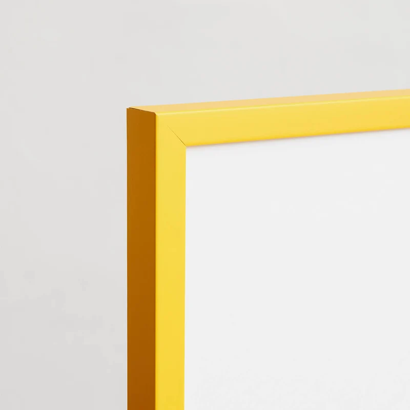Yellow wooden frame
