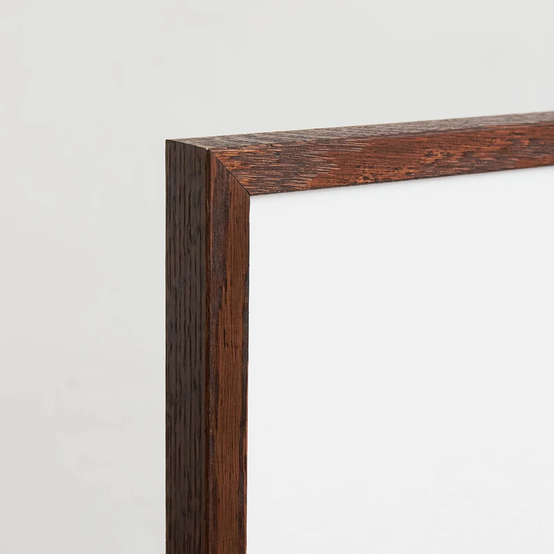 Dark wooden frame