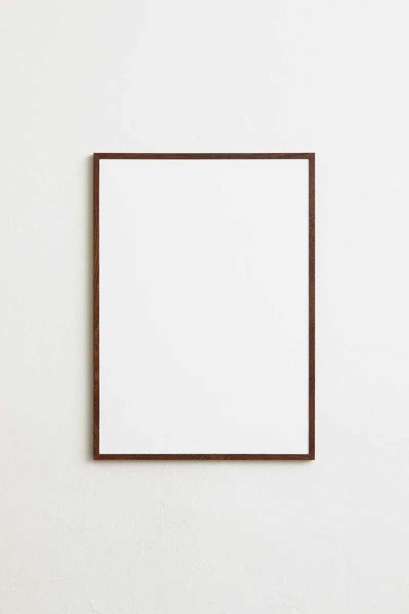Dark wooden frame