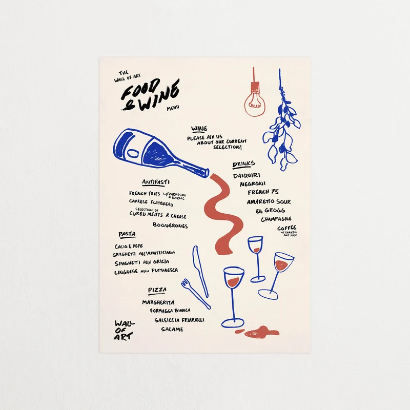 Food and Wine Menu