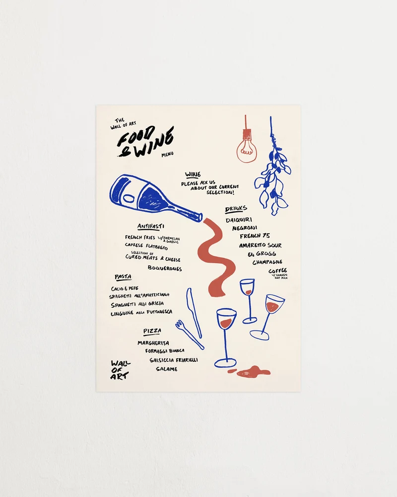 Food and Wine Menu