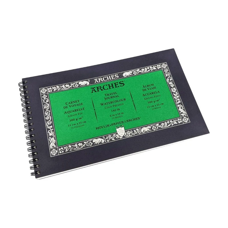 Akvarelni blok ARCHES Cold Pressed 300 g/m² 15 x 25 cm – 15 listova, spirala