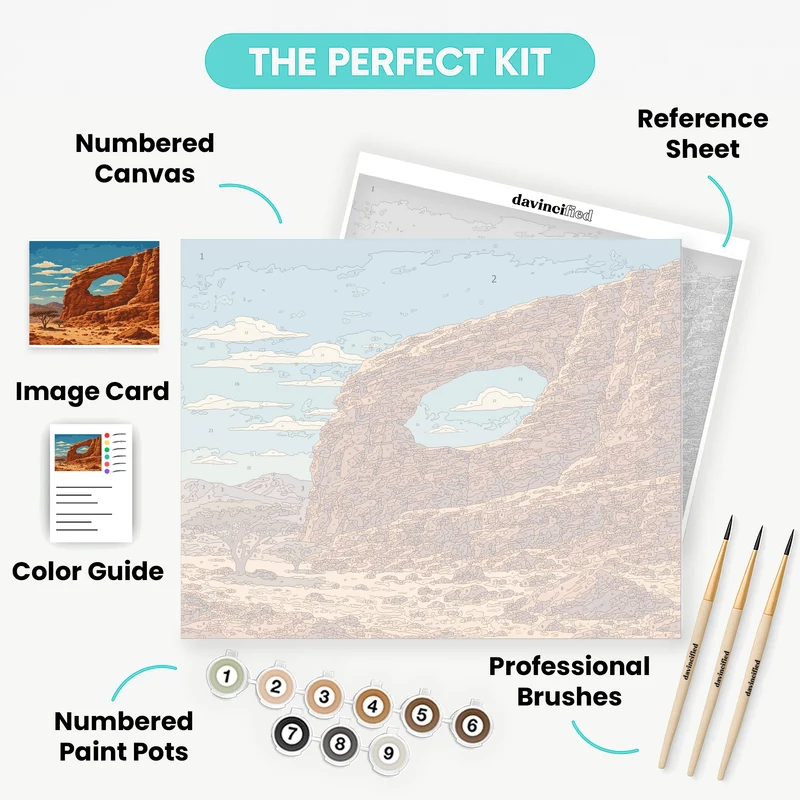 Timna Desert Arch - Paint by Numbers Kit