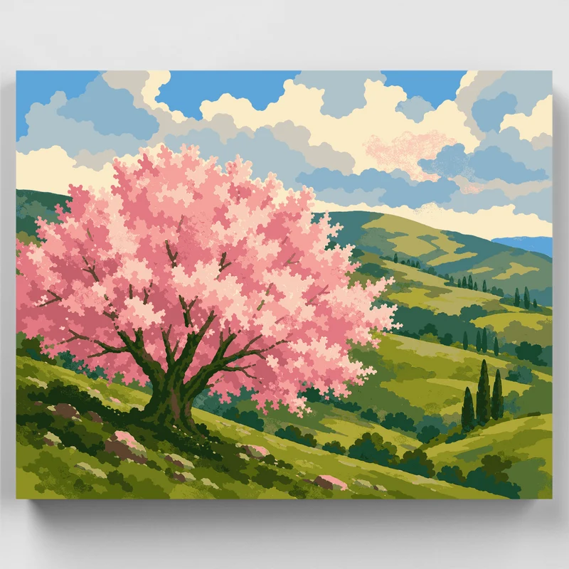 Galilee Almond Blossom - Paint by Numbers Kit