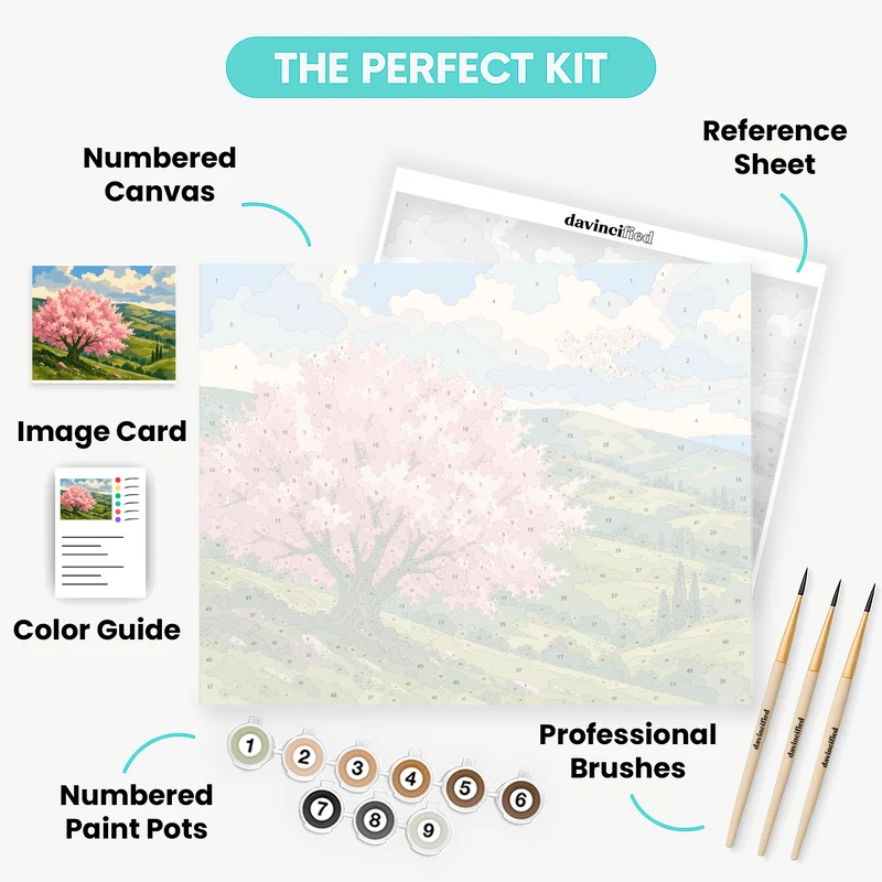 Galilee Almond Blossom - Paint by Numbers Kit