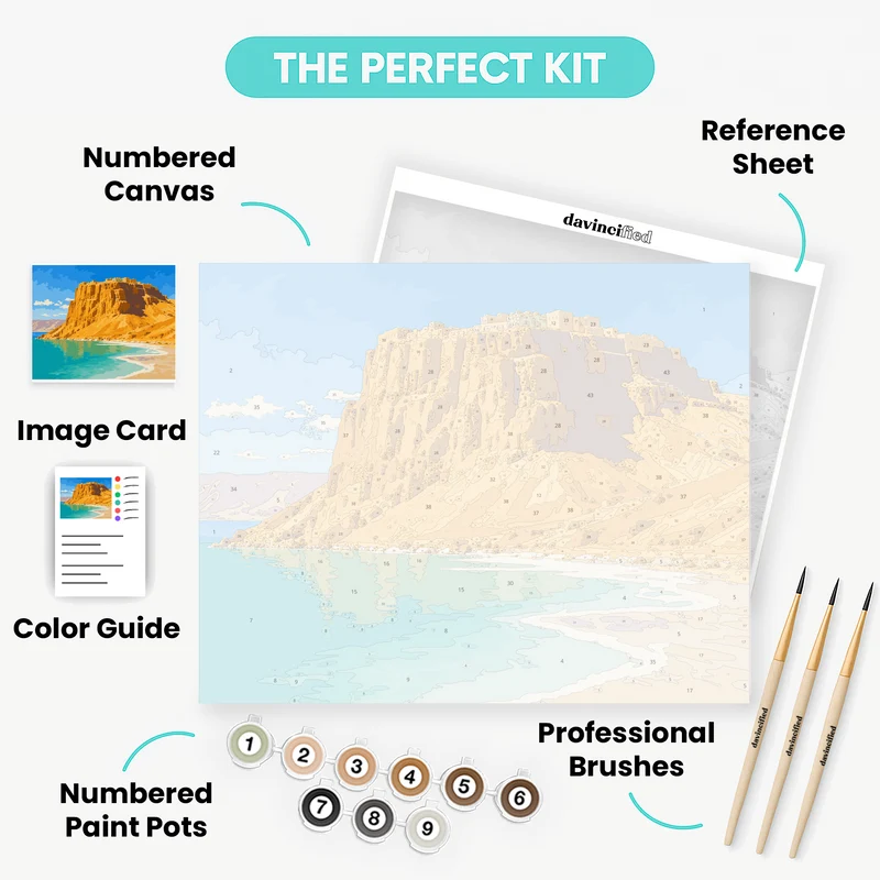 Masada Desert Fortress - Paint by Numbers Kit
