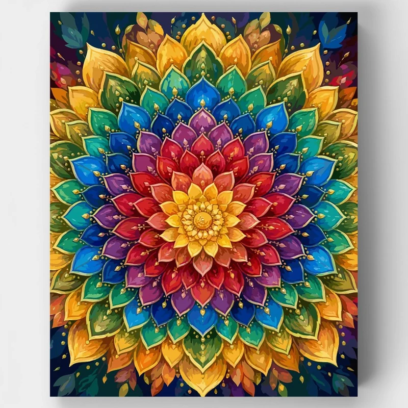 Spectrum Petal Burst - Paint by Numbers Kit