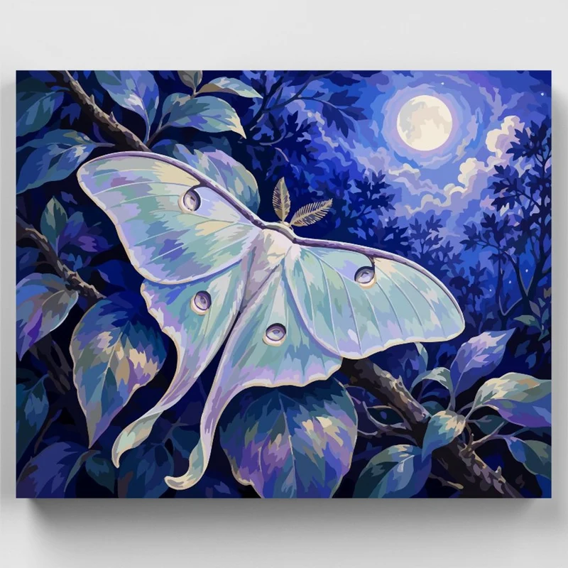 Luna Moth Moonlight - Paint by Numbers Kit