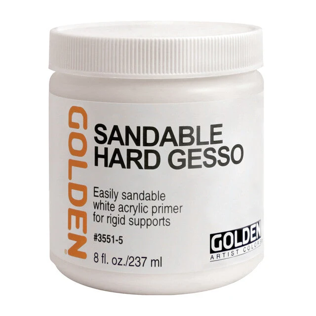 GOLDEN Sandable Hard Gesso biely akrylový brúsiteľný šeps
