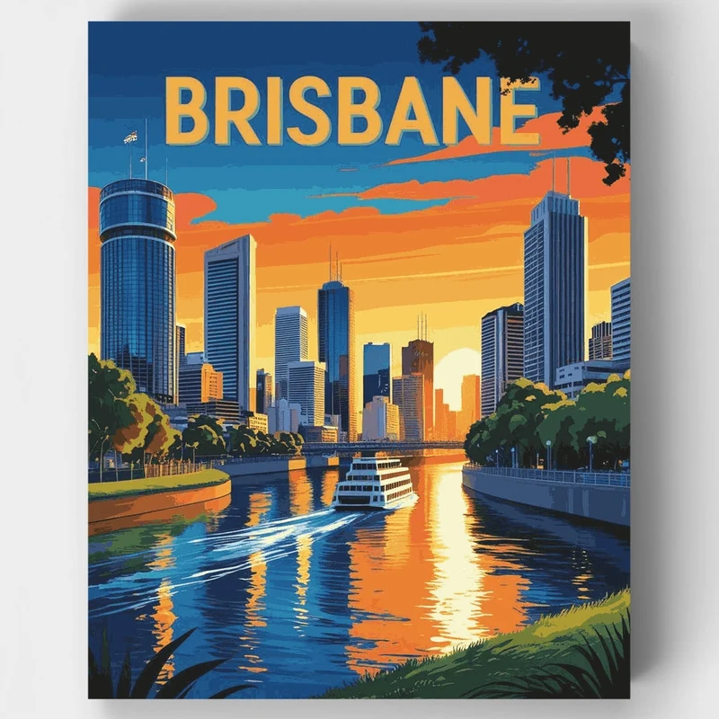 Brisbane - Paint by Numbers Kit