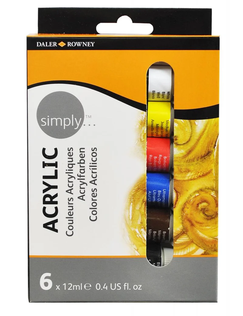 Daler- Rowney - акрилен комплект 6 x 12ml