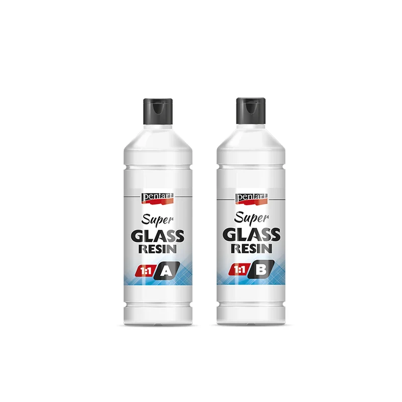 Чиста смола Super Glass Pentart 1:1 - 2 х 40 мл