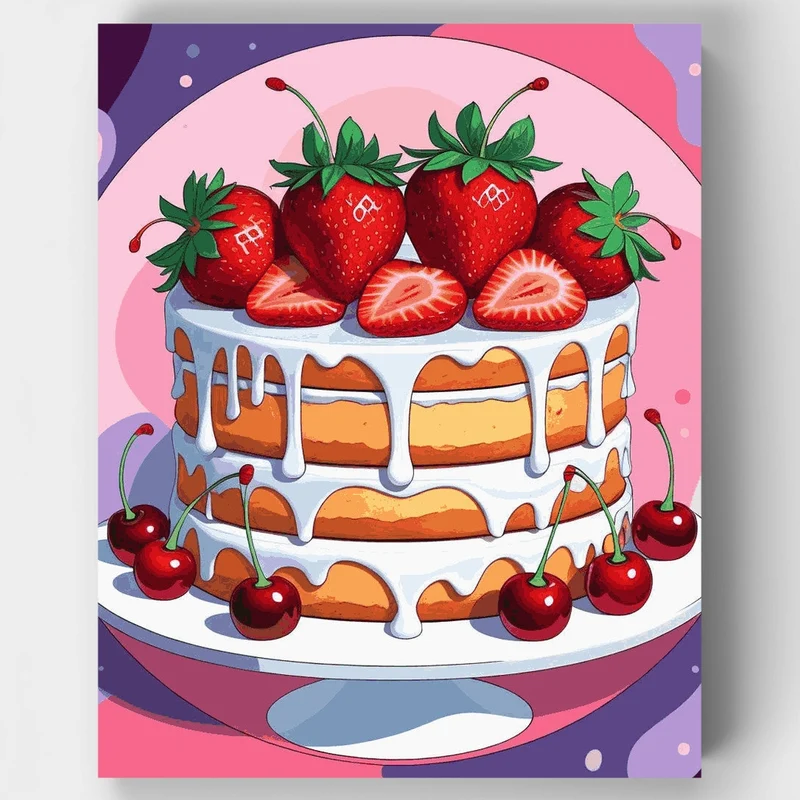 Sweet Berry Delight - Paint by Numbers Kit