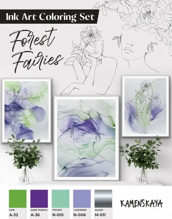 Atramentová sada Kamenskaya 'Forest Fairies'
