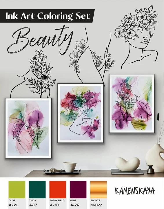Atramentová sada Kamenskaya 'Beauty'