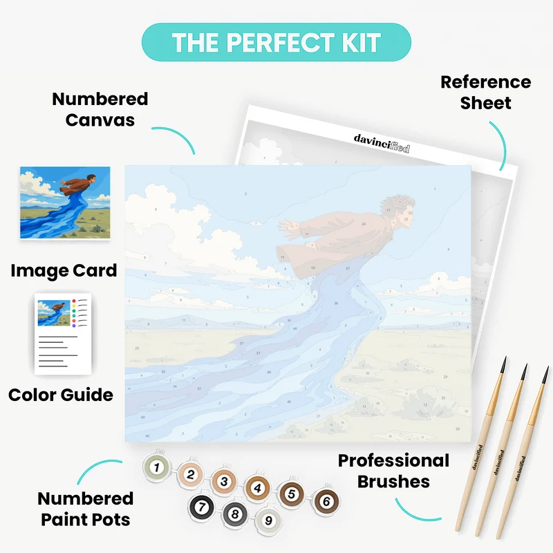River-Bound Runner - Paint by Numbers Kit