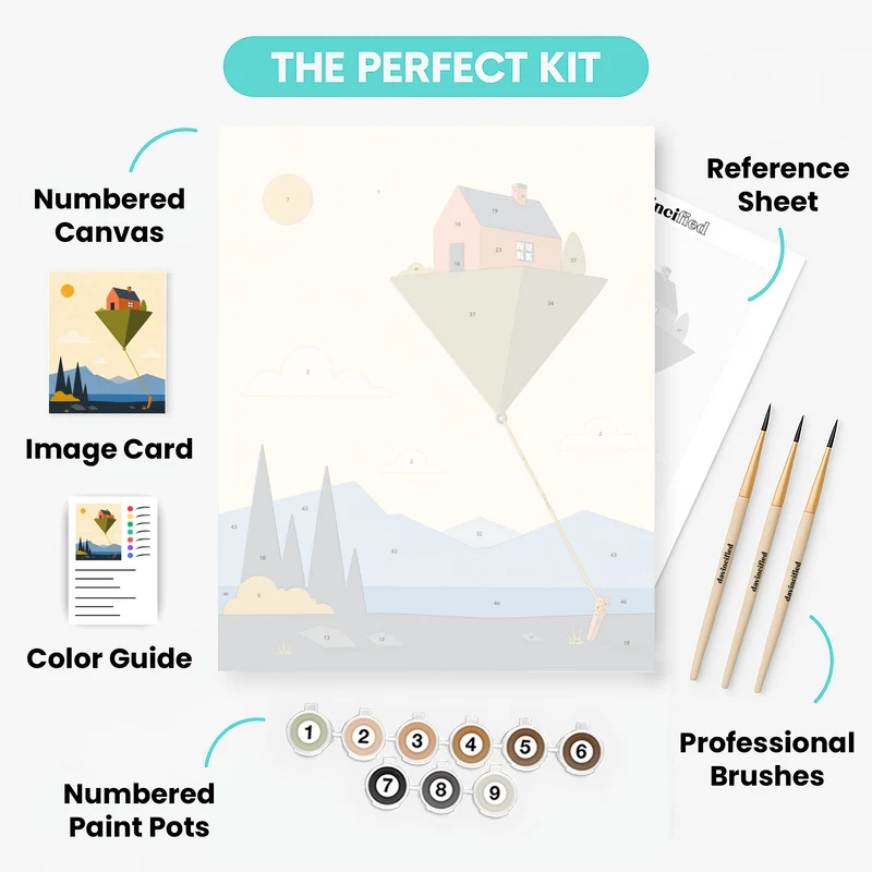 Tethered Sky House - Paint by Numbers Kit