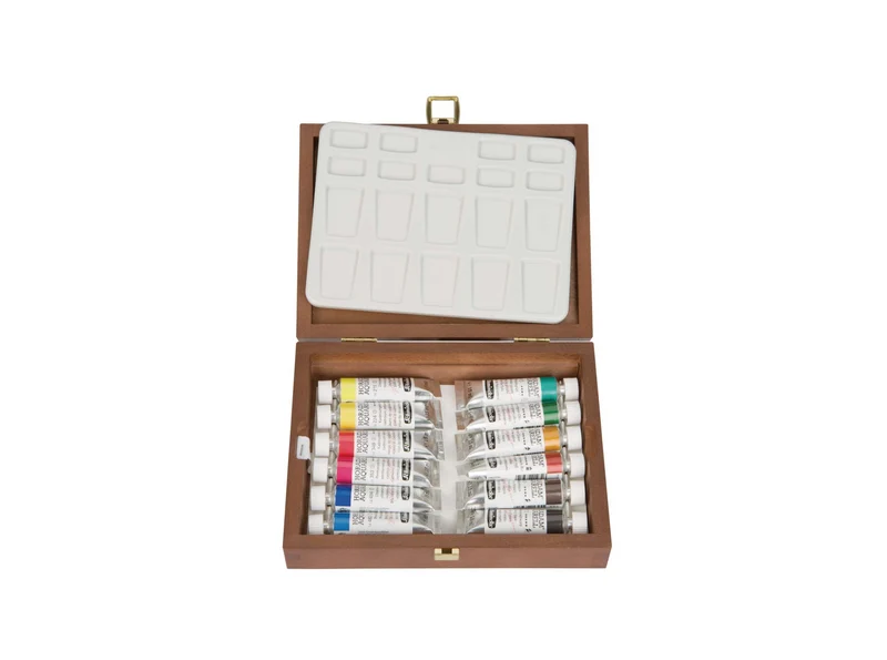 Schmincke | Horadam Aquarell Holzkasten 12 x 15ml Tuben