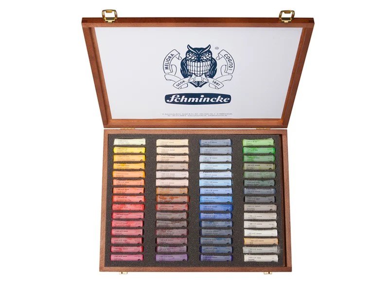 Schmincke | PASTELL Holzkoffer Mehrzweck 60 Stifte