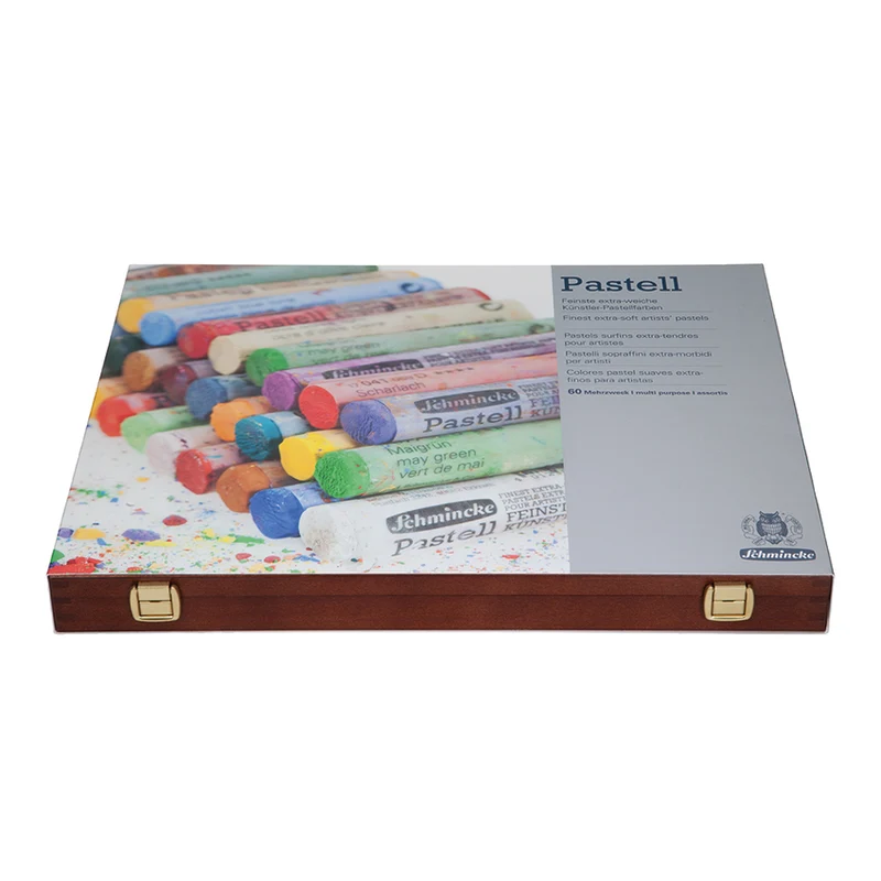 Schmincke | PASTELL Holzkoffer Mehrzweck 60 Stifte