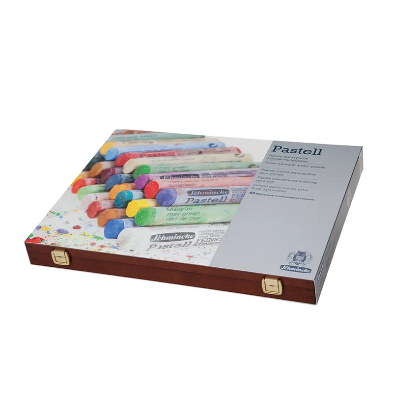 Schmincke | PASTELL Holzkoffer Mehrzweck 60 Stifte