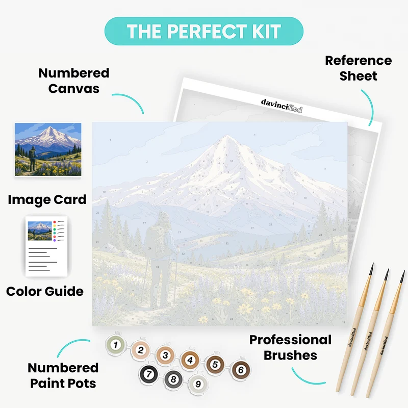 Mount Hood Wildflowers - Paint by Numbers Kit