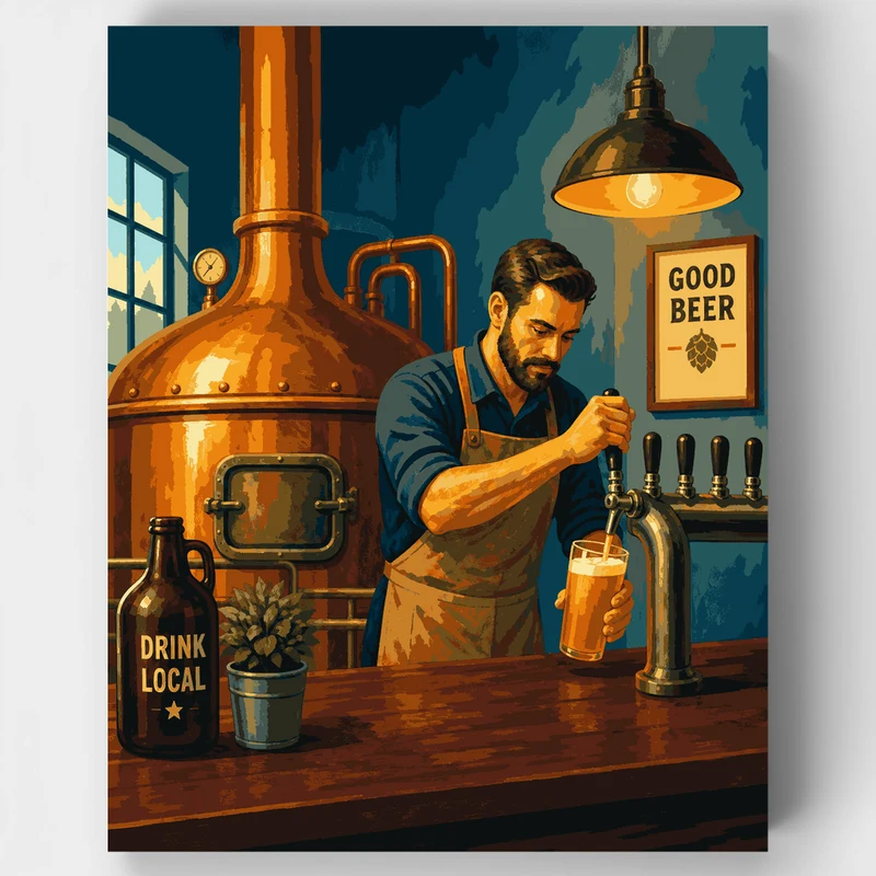 Copper Kettle Brewhouse - Paint by Numbers Kit