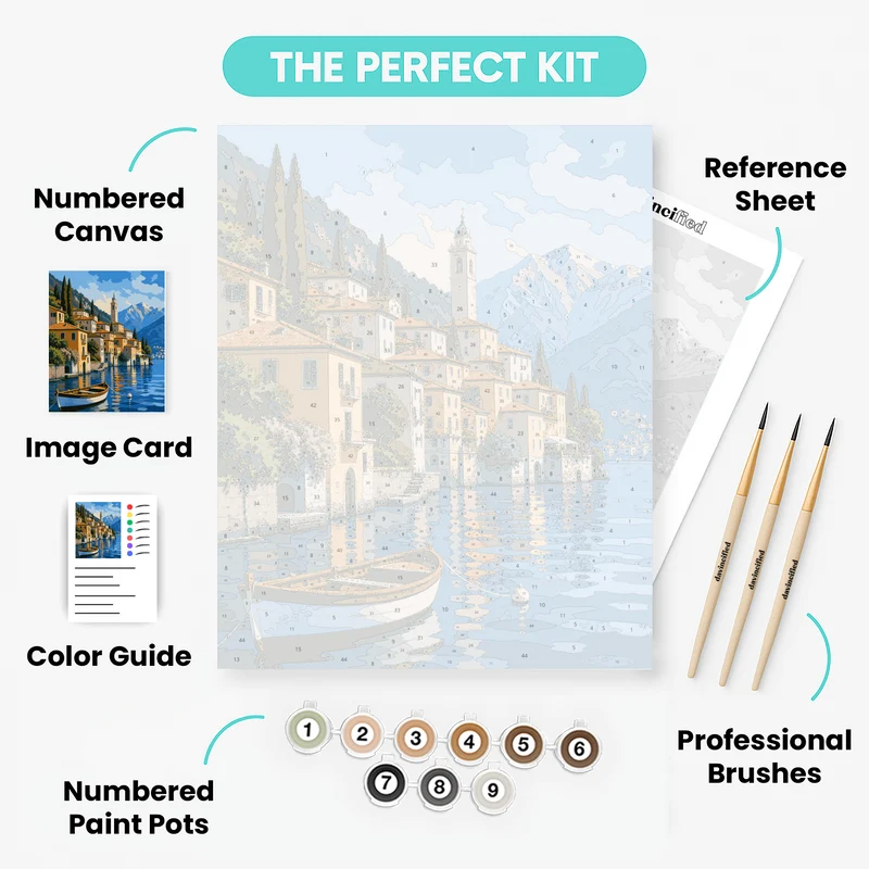 Bell Tower Village - Paint by Numbers Kit