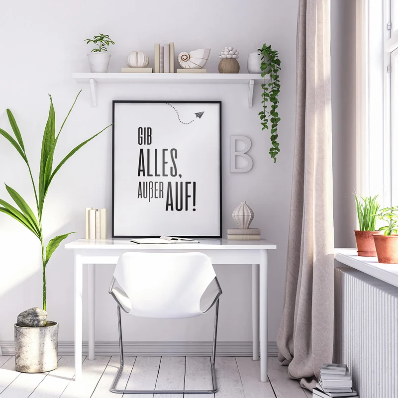 Gib alles, außer auf - Poster