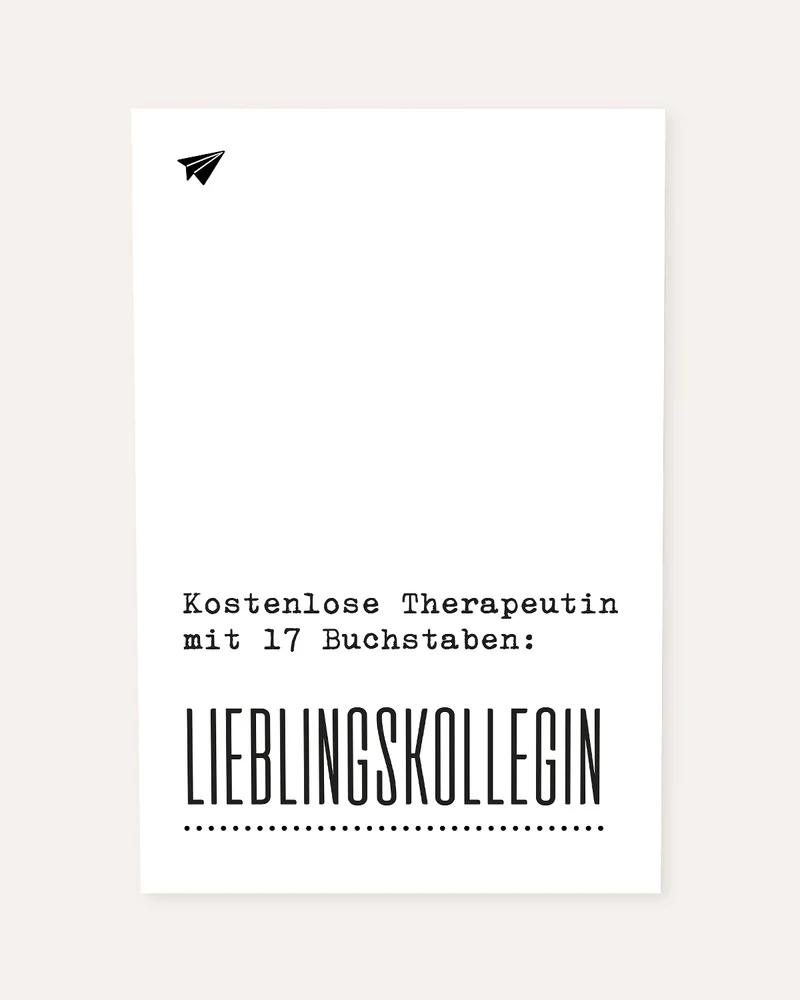 Kostenlose Therapeutin - Poster
