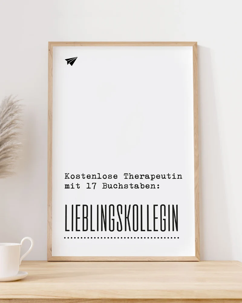 Kostenlose Therapeutin - Poster
