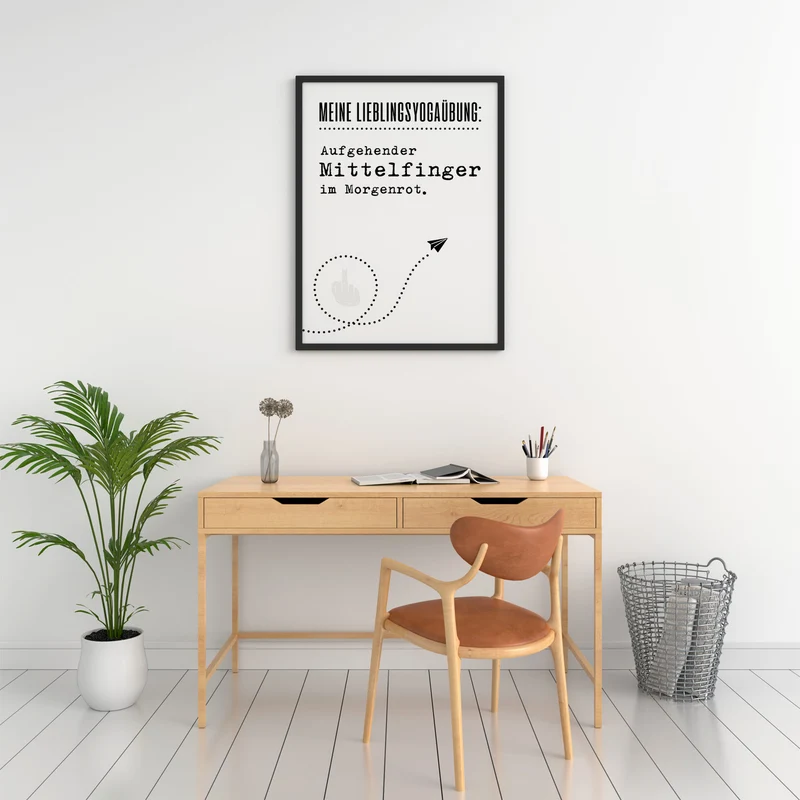 Aufgehender Mittelfinger - Poster