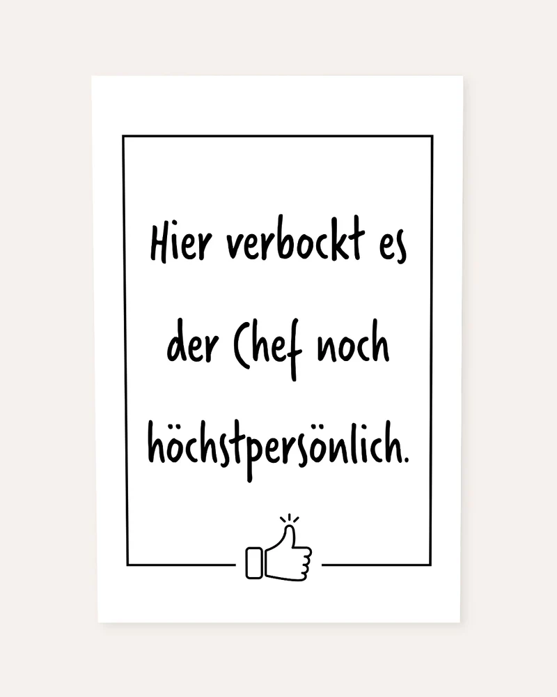 Hier verbockt es der Chef - Poster