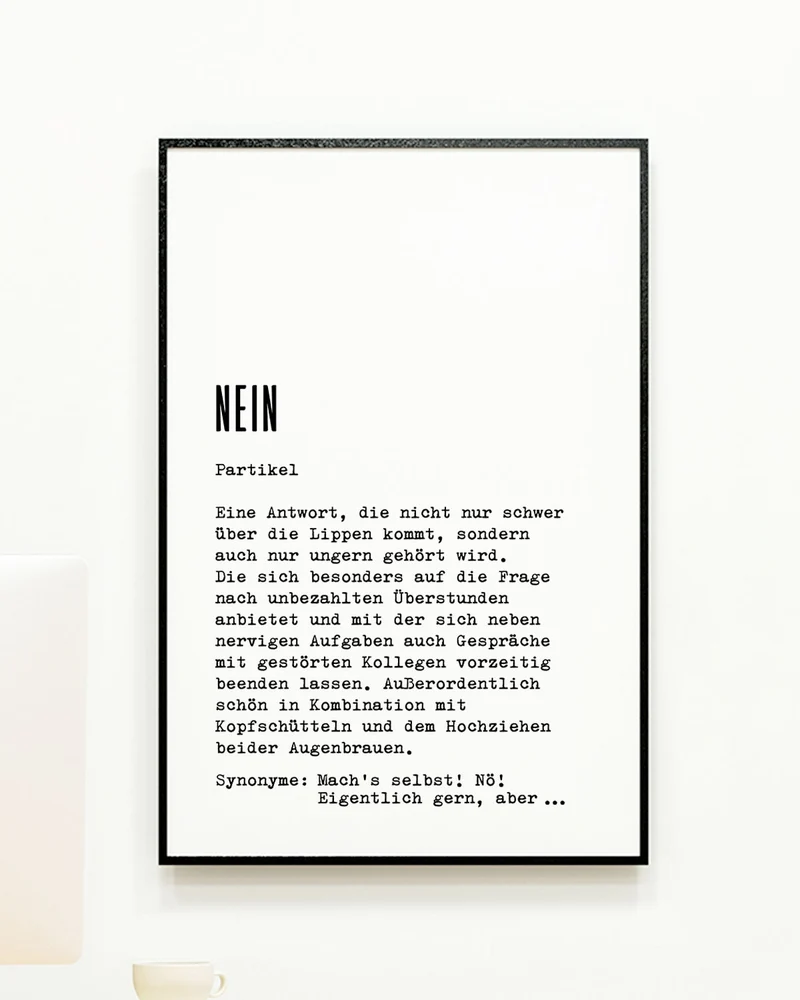Definition Nein - Poster
