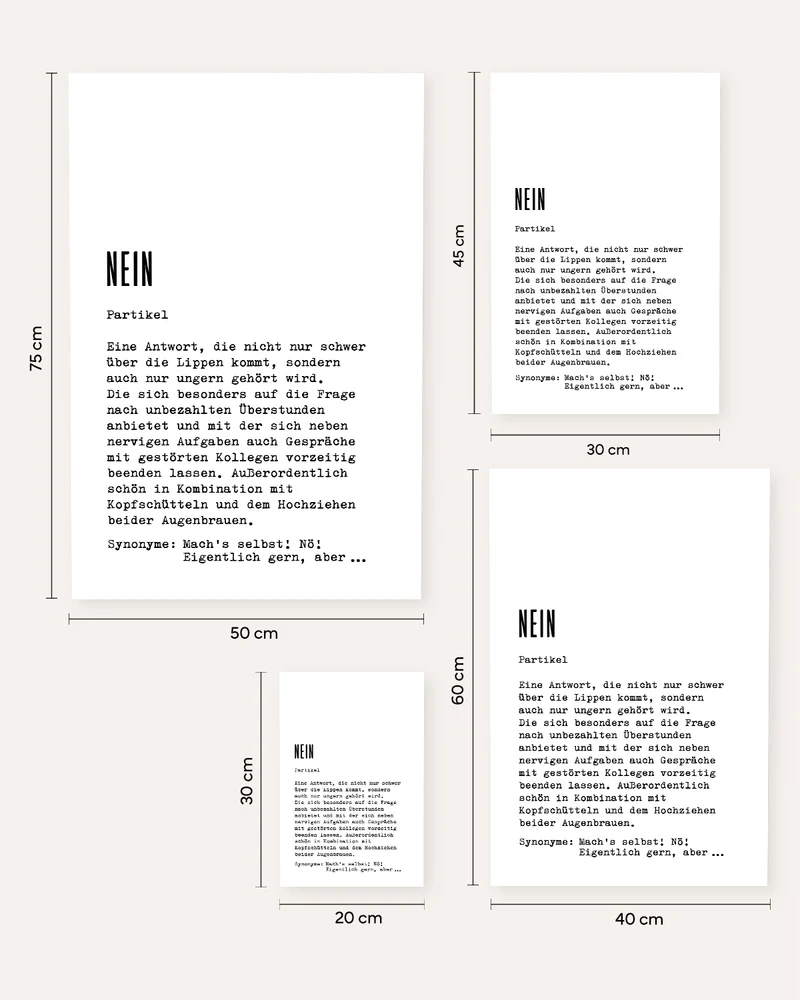 Definition Nein - Poster