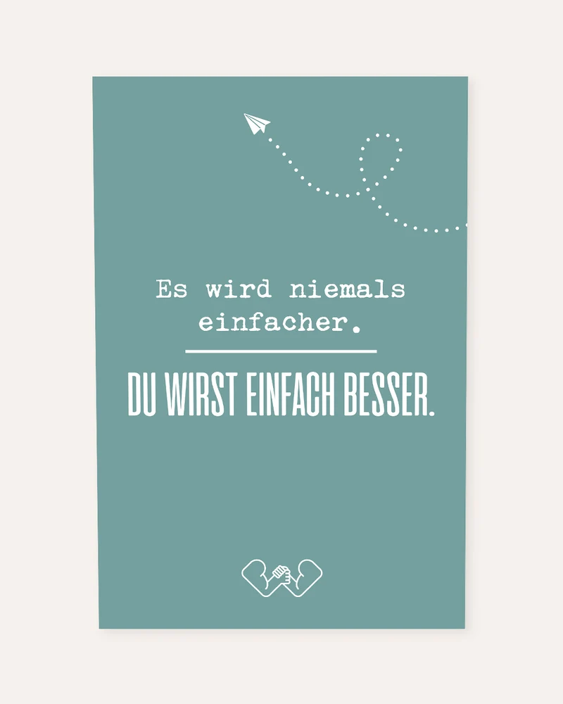 Es wird niemals einfacher - Poster