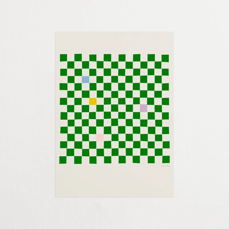 Rutig verde