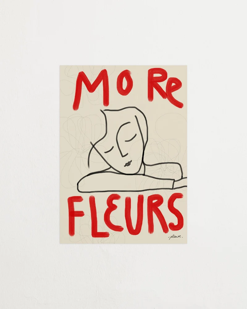 More fleurs red