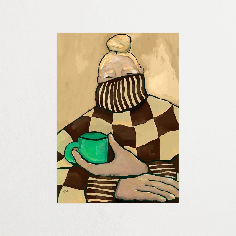 Green tea and checks