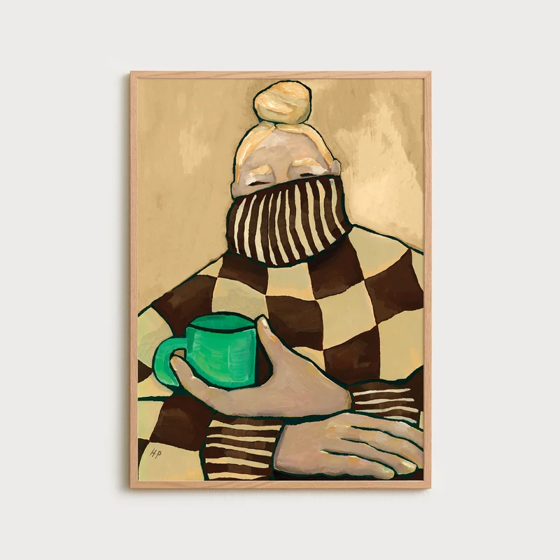 Green tea and checks