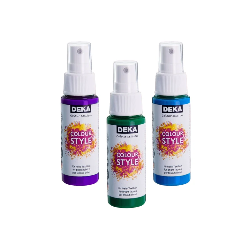 Deka | ColourStyle Textilsprühfarbe 50 ml leuchtende Stofffarbe für helle Textilien