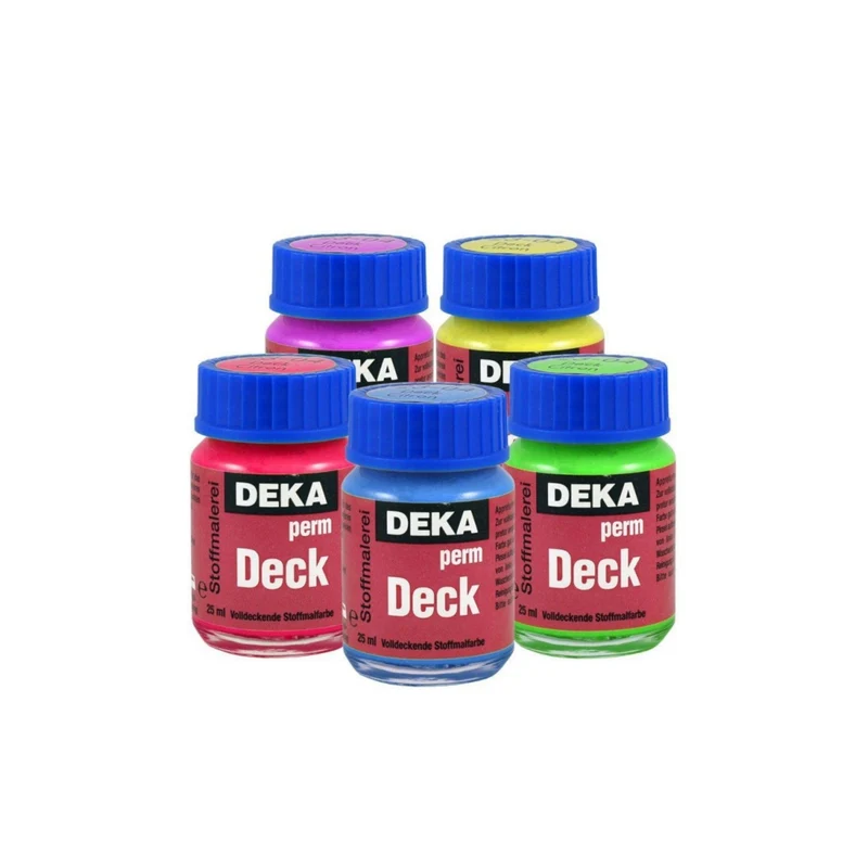 Deka | Perm-Deck Stoffmalfarbe 25ml für dunkle Stoffe und kreative Textilgestaltung