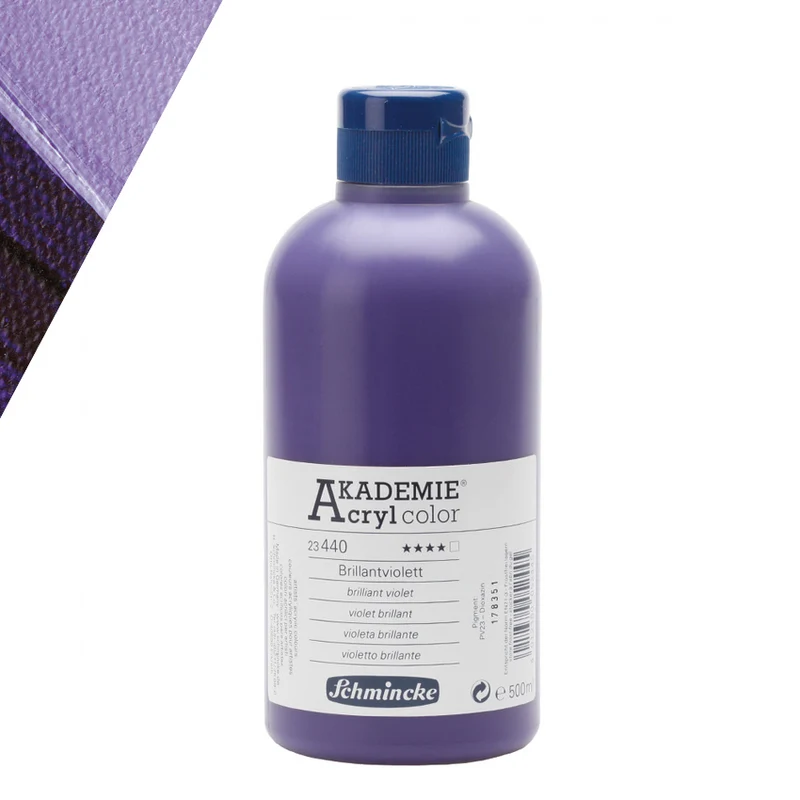 Schmincke | AKADEMIE Acryl color Acrylfarbe 500ml Flaschen
