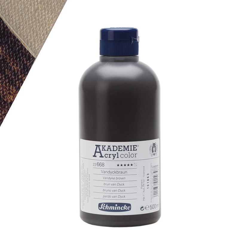 Schmincke | AKADEMIE Acryl color Acrylfarbe 500ml Flaschen
