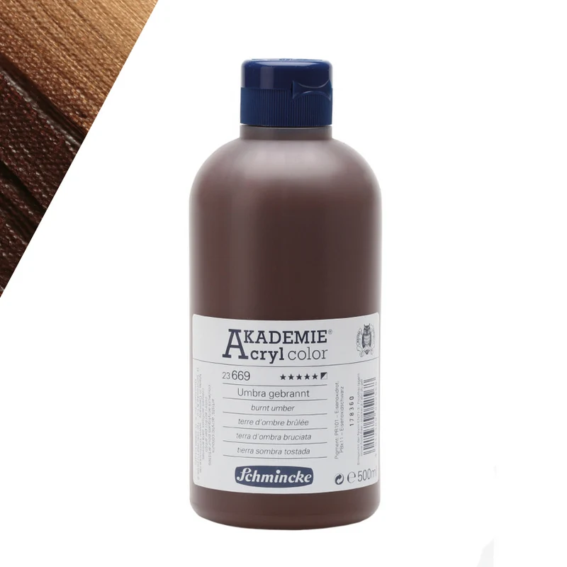 Schmincke | AKADEMIE Acryl color Acrylfarbe 500ml Flaschen
