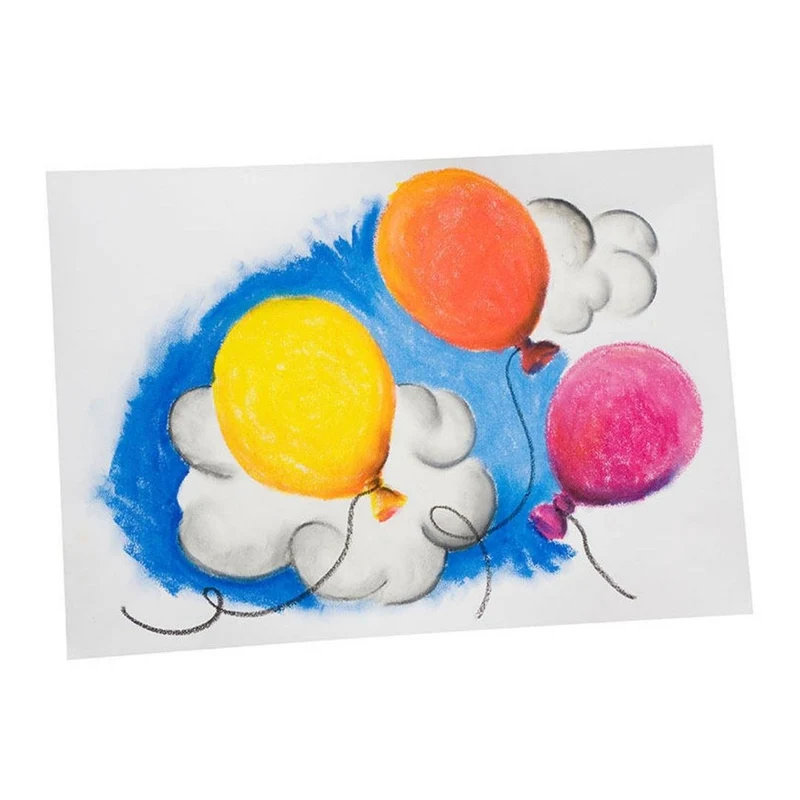 Creall | Silky Malstifte 3-in-1 Funktion Wachsmalstift 12-Set Bruchsicher & vielseitig
