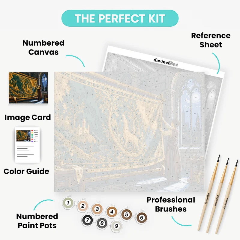 Moonlit Tapestry Restorer - Paint by Numbers Kit