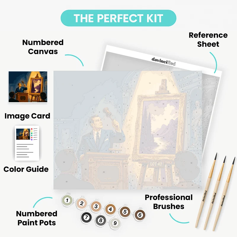Lot 47 Auction Night - Paint by Numbers Kit